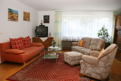 Wohnzimmer mit Sat-TV
